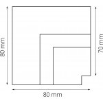 Соединитель угловой встраиваемый Linea Lightstar 506237