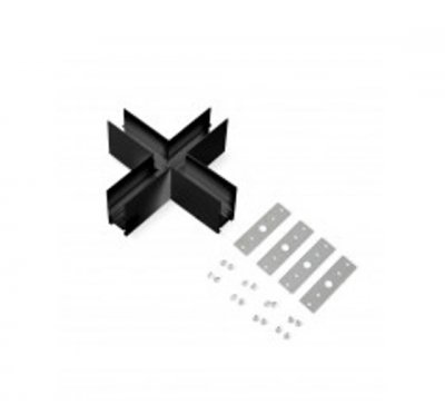 509187P Соединитель Х-образный UNO PRO к 509027P, 509037P ЧЕРНЫЙ