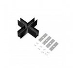509187P Соединитель Х-образный UNO PRO к 509027P, 509037P ЧЕРНЫЙ
