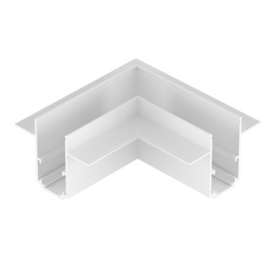 509246 Соединитель угловой горизонтальный UNO для встраиваемого трека 509226 БЕЛЫЙ