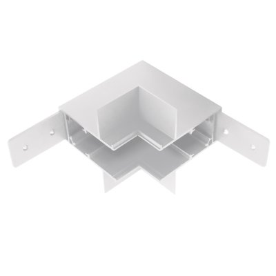 509256P Соединитель вертикальный L-образный встраиваемый UNO PRO к 509226(P)/509236P БЕЛЫЙ