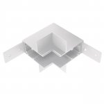 509256P Соединитель вертикальный L-образный встраиваемый UNO PRO к 509226(P)/509236P БЕЛЫЙ