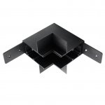 509257P Соединитель вертикальный L-образный встраиваемый UNO PRO к 509227(P)/509237P ЧЕРНЫЙ