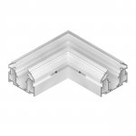 509406 Соединитель для трека UNO PRO под гарпун горизонтальный угловой БЕЛЫЙ