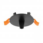 510007 Чаша потолочная встраиваемая (D60) д/подвода питания 510117 на 48В DUE HERMES ЧЕРНЫЙ