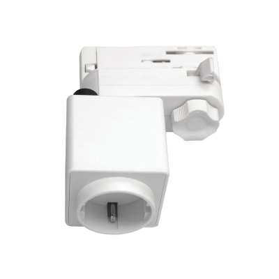 594006-WSA Адаптер для светильника с розеткой Shuko к треку 5030xx-R/5040xx-(F)/(R) QUATTRO БЕЛЫЙ