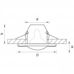 Светильник встраиваемый Lightstar 6881 Difesa Piano