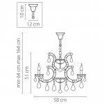 Люстра подвесная Lightstar 698065 Champa blu