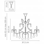 Люстра подвесная Lightstar 698165 Champa blu