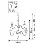 Люстра подвесная Lightstar 699184 Azzurro