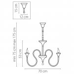 Люстра подвесная Lightstar 703064 Serpente