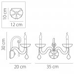 Светильник бра Lightstar 722624 Crista