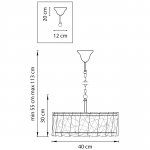Люстра подвесная Varese Lightstar 731044