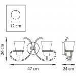 Светильник бра Lightstar 733627 Fiacolla