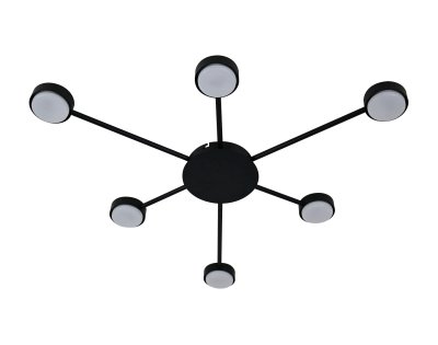 740077 Люстра FICO 3+3х12W GX53 ЧЕРНЫЙ