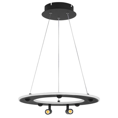 740447 Люстра DIVE LED 60W 3200LM G ЧЕРНЫЙ 3000/4000/6000K