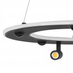 740447 Люстра DIVE LED 60W 3200LM G ЧЕРНЫЙ 3000/4000/6000K