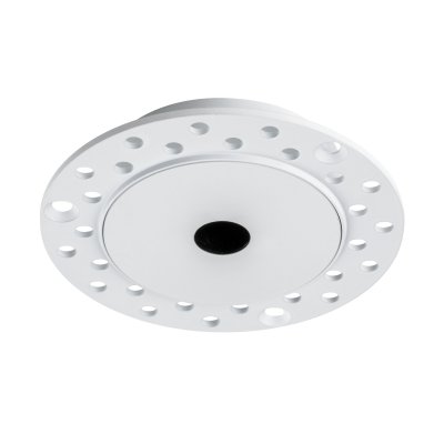 074106-02 Рамка скрытого монтажа плоская д/светильников 0741х6 (D65) SPIRA БЕЛЫЙ