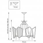 Люстра подвесная Castello Lightstar 744077