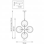 Люстра подвесная Lightstar 745077 Alfa