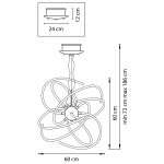 Люстра подвесная Lightstar 748154 Ciclone