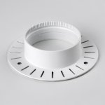 075206-01 Рамка скрытого монтажа круглая 1x STELLA к 075xxх БЕЛЫЙ МАТОВЫЙ