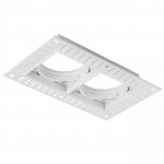 075226-01 Рамка скрытого монтажа квадратная 2x STELLA к 075xxх БЕЛЫЙ МАТОВЫЙ