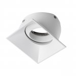 075246 Вставка квадратная поворотная STELLA BASE к 07505x/07507x с углом наклона 30G и вращением на 360G БЕЛЫЙ МАТОВЫЙ