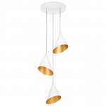 757036 Люстра CONE GW 3х6W(led) G9 БЕЛЫЙ/ЗОЛОТО