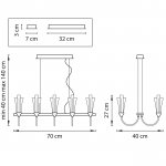 Люстра подвесная Lightstar 757104 Owio
