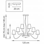 Люстра подвесная Lightstar 758214 Diafano