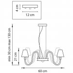 Люстра подвесная Lightstar 760106 Bianco