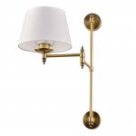 766611 Бра FLOP 1х12W(led) E27 ЛАТУНЬ/БЕЛЫЙ