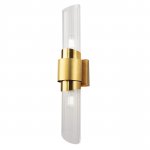 766642 Бра FLOP 2х6W (led) E14 ЗОЛОТО/ПРОЗРАЧНЫ