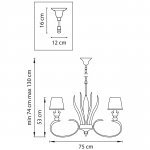 Люстра подвесная Lightstar 783081 Antique