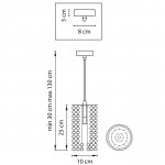 Подвесной хрустальный светильник Lightstar 795322 Cristallo