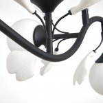 799087 Люстра CERAMO BW 8х6W(led) G9 ЧЕРНЫЙ/БЕЛЫЙ