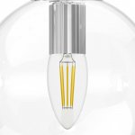 801004 Люстра SFERETTA E27 1х6W (led) E27 ХРОМ/ПРОЗРАЧНЫЙ