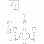 Люстра подвесная Lightstar 806080 Escica