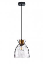 806110 Подвес NUBELLA 1х12W (led) E27 ЧЕРНЫЙ/БРОНЗА/ПРОЗРАЧНЫЙ