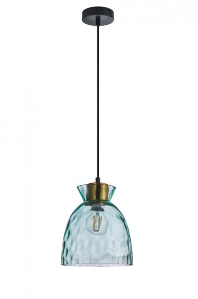 806114 Подвес NUBELLA 1х12W (led) E27 ЧЕРНЫЙ/БРОНЗА/ГОЛУБОЙ