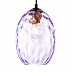 806128 Подвес NUBELLA 1х12W (led) E27 ЧЕРНЫЙ/БРОНЗА/ФИОЛЕТОВЫЙ