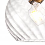 806130 Подвес NUBELLA 1х12W (led) E27 ЧЕРНЫЙ/БРОНЗА/ПРОЗРАЧНЫЙ