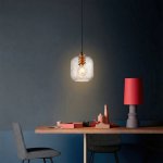 806170 Подвес NUBELLA 1х12W (led) E27 ЧЕРНЫЙ/БРОНЗА/ПРОЗРАЧНЫЙ