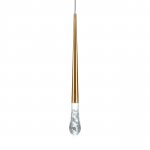 807003-4 Подвес PUNTO MINI с декоративной насадкой (капля) (807003+807000-4) LED 4W 282LM 24G ЛАТУНЬ 3CCT 3000/4000/6000K