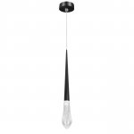 807007-4 Подвес PUNTO MINI с декоративной насадкой (капля) (807007+807000-4) LED 4W 282LM 24G ЧЕРНЫЙ 3CCT 3000/4000/6000K