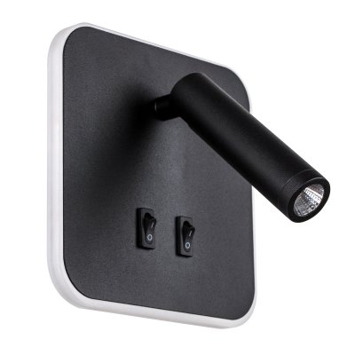 808667 Светильник настенный MURO LED 10W+3W 730LM+120LM G ЧЕРНЫЙ 3000K