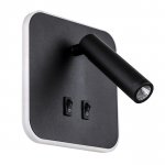 808667 Светильник настенный MURO LED 10W+3W 730LM+120LM G ЧЕРНЫЙ 3000K