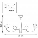 Люстра потолочная Lightstar 814077 Vortico