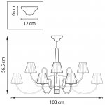 Люстра потолочная Lightstar 814137 Vortico